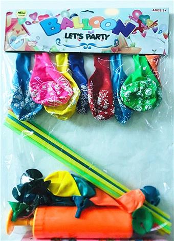 12 balloons mixed+12 sets of handles   ITEM NO.： W027583