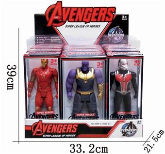 Iron Man Thanos Ant Man 22.8cm (12 pieces/box) (GCC)   ITEM NO.： W024318