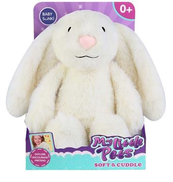 25CM plush soothing white rabbit with lighting and music   ITEM NO.： W034501