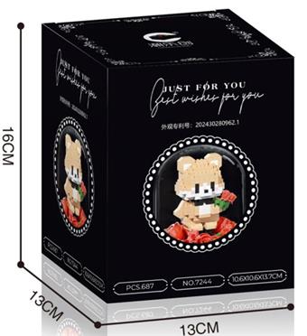 Sending 787pcs of flower teddy bears (CPC)   ITEM NO.： W021409