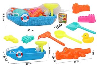 Beach boat carrying crocodile set   ITEM NO.： W022322