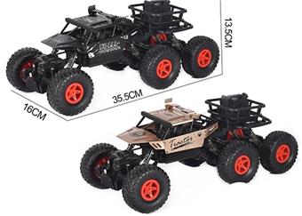 1: 12 2.4G four-wheel drive rear wing off-road four-way remote control six wheel climbing vehicle (including electricity)   ITEM NO.： W025588