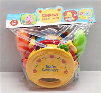 Cartoon drum+sand hammer+tambourine   ITEM NO.： W036944