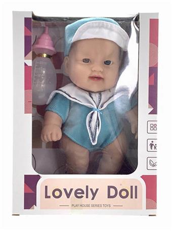 10 inch chubby children's vinyl doll+bottle   ITEM NO.： W022136