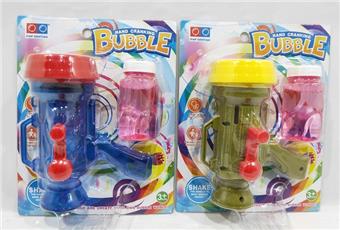 Hand cranked rocket bubble gun   ITEM NO.： W034497
