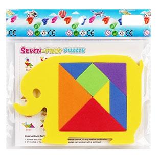 EVA tangram elephant intelligence puzzle   ITEM NO.： W032473