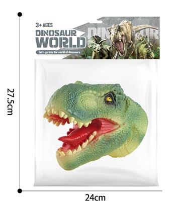 Simulated Tyrannosaurus rex Puppet - Green   ITEM NO.： W032203