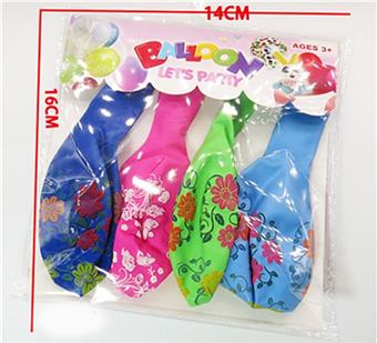 2 types of balloons with full floral patterns in 8 sizes   ITEM NO.： W027121