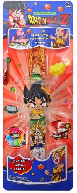 Dragon Ball 3D Head Light Music Flip Watch   ITEM NO.： W027929
