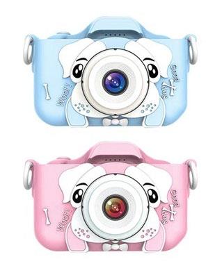 X2 puppy high-definition dual camera silicone shell children's camera simulation cartoon digital camera DSLR high-definition IPS screen 2.0-inch dual camera 300000 pixels (including built-in lithium battery)   ITEM NO.： W029221