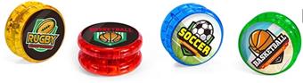 Sports themed yo yo   ITEM NO.： W040554