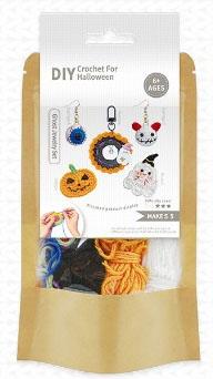 Hook Weaving Halloween - Five Piece Set - Kraft Paper Bag   ITEM NO.： W036372