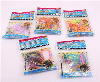 20 DIY puzzle rubber bands   ITEM NO.： W030245