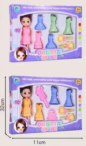 7-inch body blurred DIY dress up doll   ITEM NO.： W028758