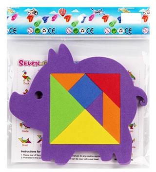 EVA tangram pig intelligence puzzle   ITEM NO.： W032495