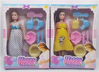New high-end 11.5-inch empty body and big belly Barbie with bath set   ITEM NO.： W033289