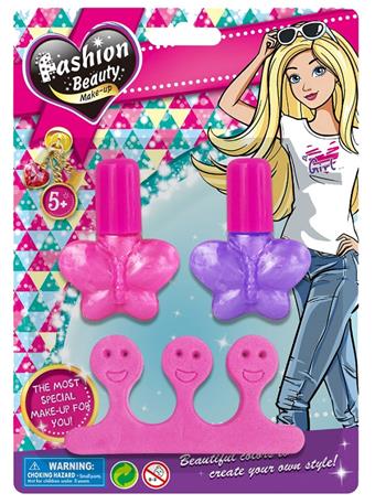 Butterfly nail polish cosmetics group girls dress up as homemakers Children's makeup play eye shadow   ITEM NO.： W039684