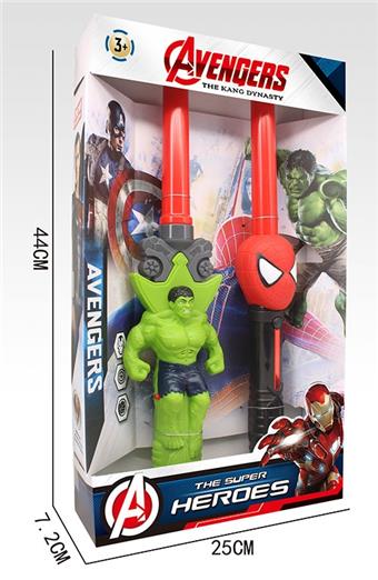 Hulk+Spider Man Telescopic Stick   ITEM NO.： W041146