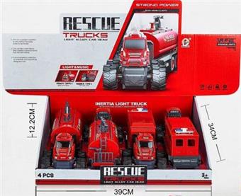 Alloy police car with sprinkler system (4PCS whole box price)   ITEM NO.： W023968