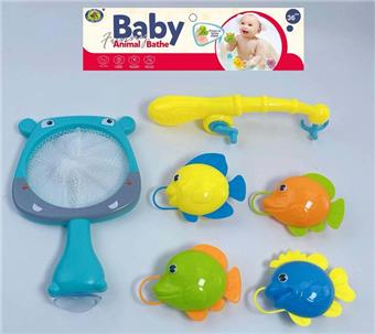 (Bathroom Hippopotamus Net Fishing with Light Little Cute Fish Series Single)   ITEM NO.： W035272