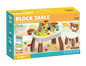 DIY Fun Bear Building Blocks Table   ITEM NO.： W032928