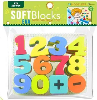 24 pieces of large particle EVA early education software digital   ITEM NO.： W023653