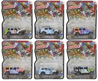 Graffiti powered alloy car   ITEM NO.： W029377