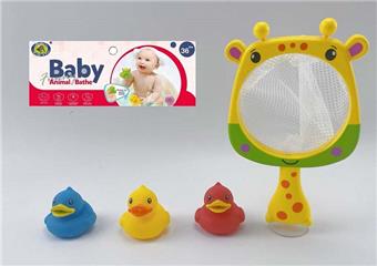 Bathroom Giraffe Net Fishing Duck 2 Mixed 4 (PCS)   ITEM NO.： W035059