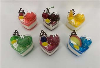 Simulated heart-shaped cup fruit ice cream refrigerator sticker   ITEM NO.： W036501