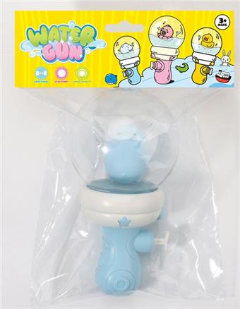 Drifting bottle small water gun/blue hippopotamus (light sensing/lights up when in water)   ITEM NO.： W020984