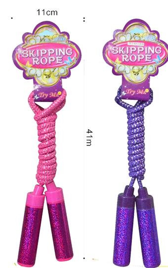 Jump rope sticker with silver laser dots   ITEM NO.： W034121