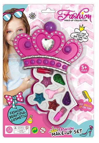 One layer Crown Makeup Set (DIY Makeup Box for Girls' Home Play)   ITEM NO.： W039780