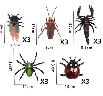Insect series display box 15PCS   ITEM NO.： W033101