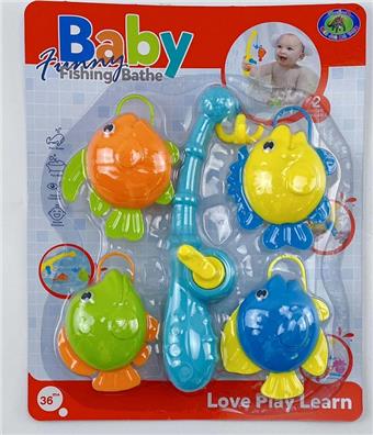 (Bathroom toy with light, cute fish series single item)   ITEM NO.： W035306