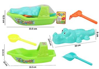 Beach boats carrying crocodiles   ITEM NO.： W022331