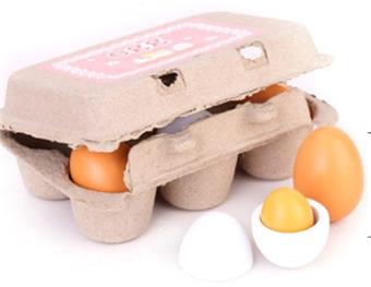 Wooden simulation egg combination toy   ITEM NO.： W020747