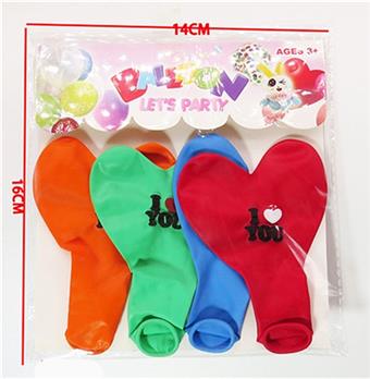 8 heart-shaped balloons of different sizes   ITEM NO.： W027116