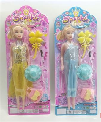 Pai'er Kurhn/11 inch Barbie doll 11 inch empty body doll 11.5 inch Barbie doll comb bag accessories princess lotus leaf hat PVC suction board ponytail head playhouse toy role-playing puzzle toy gift toy candy toy accessories doll   ITEM NO.： W028871