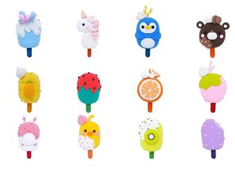 Cool Mud - Cute and Fun Ice Cream Theme   ITEM NO.： W035637