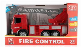 1: 18 Sound and Light Inertial Fire Ladder Truck (Single Color ((Electric Package -3AG13))   ITEM NO.： W019239