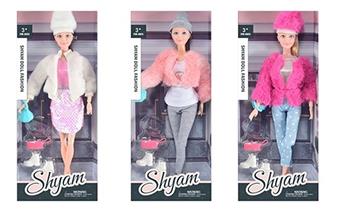 New 11.5-inch body fashionable Barbie Princess set with vacuum formed shoes and bags   ITEM NO.： W033403