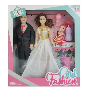 New Large High end Box 11.5-inch Active Hand Empty Barbie 11 inch Empty Man with 3-inch Baby Bottle and Small Balloon Accessories   ITEM NO.： W033342
