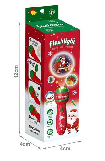 Christmas projection flashlight   ITEM NO.： W034357