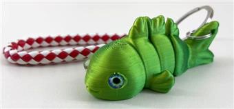 7CM Goldfish Keychain Leather Rope Ring   ITEM NO.： W025491