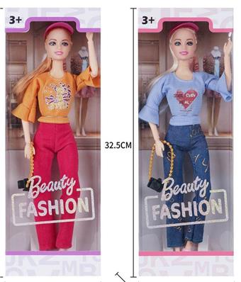 New Fashion Barbie 11.5-inch Physical 11 Joint Fashion Hairdressing Princess with Sun Hat Camera   ITEM NO.： W028318