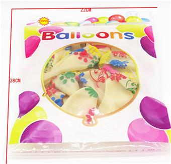 25 transparent patterned balloons   ITEM NO.： W027733