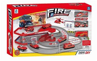 Double decker fire parking lot   ITEM NO.： W019784