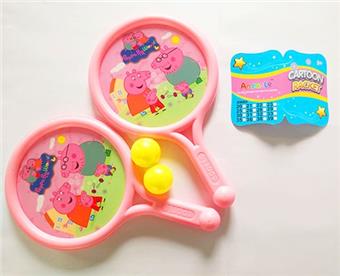 Pink racket sports outdoor sports (Peppa)   ITEM NO.： W037690