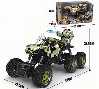 2.4G Six Wheel Alloy Climbing and Bombing Vehicle (including electricity) (GCC)   ITEM NO.： W019288