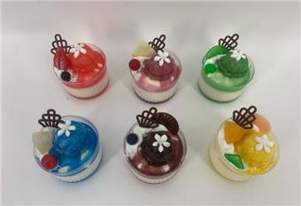 Simulated circular cup fruit ice cream refrigerator sticker   ITEM NO.： W036502